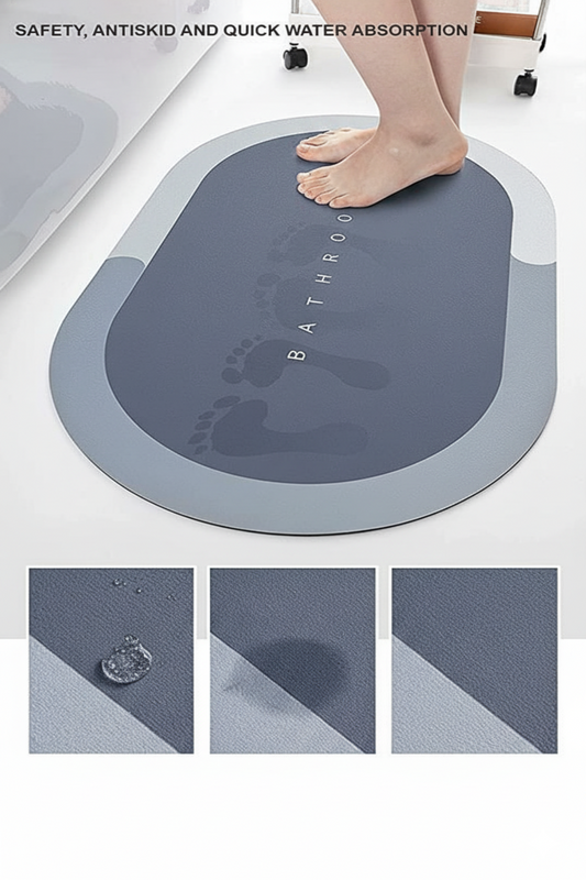 Mat-Anti-Slip Bath Mat Water Absorbent Bathroom Mat